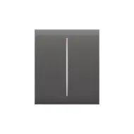 Ajax CenterButton, dvoutlačítkový, šedá